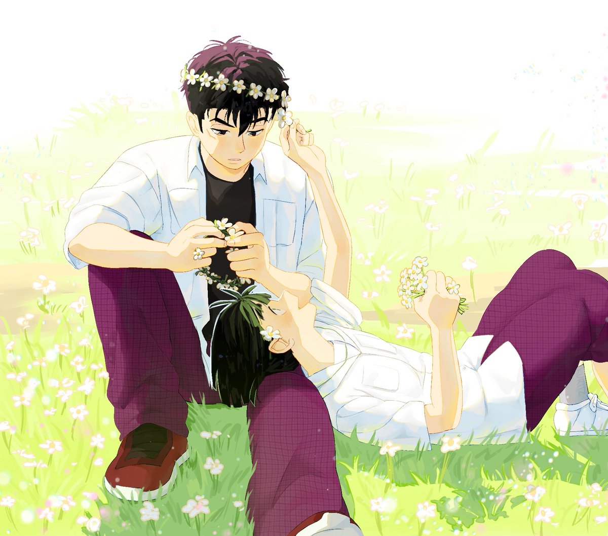 Flower crowns and fields 🌸🌸🌻

(MINI COMIC IN COMMENTS)

#aslfua #cheolmae #cheolkim #miaehwang