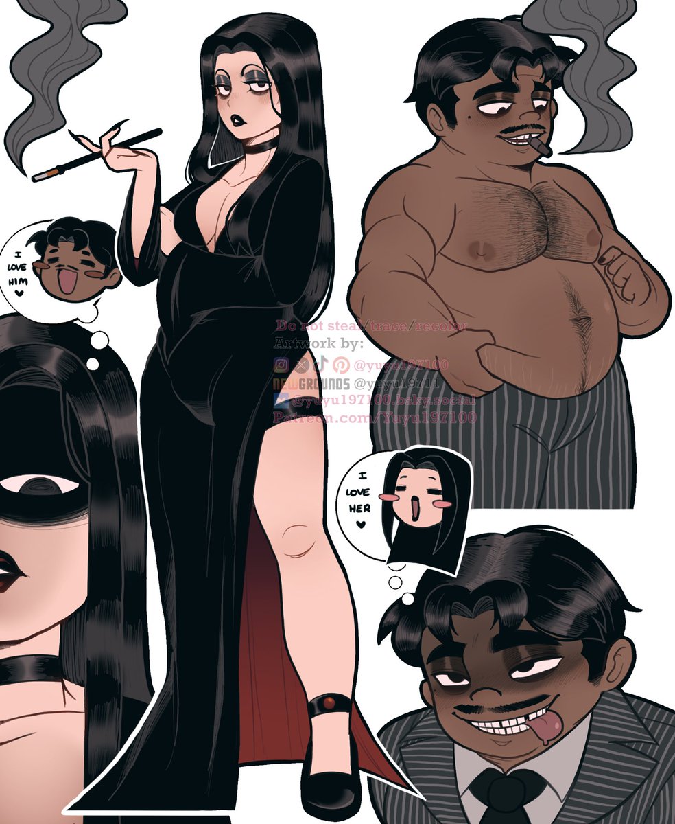 yuyu197100's tweet image. Gomez and Morticia Addams 🤤