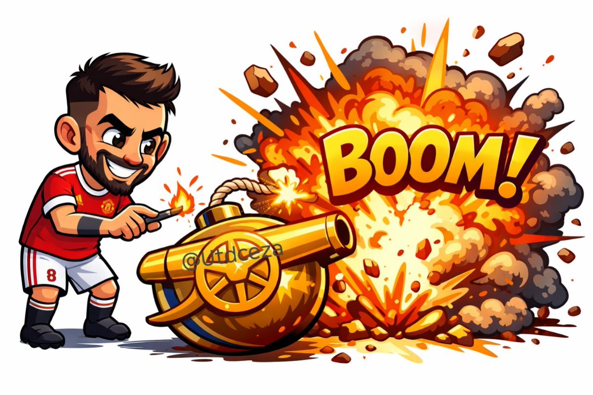 UTDCeza's tweet image. Bruno bombed their ass. 😂