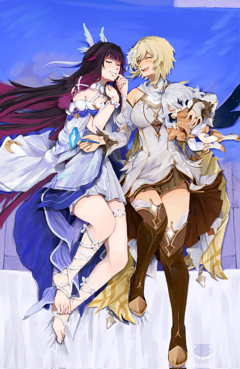 A moment together(!!)

#GenshinMoonInvitation  #LunaIVFanart #Columbina