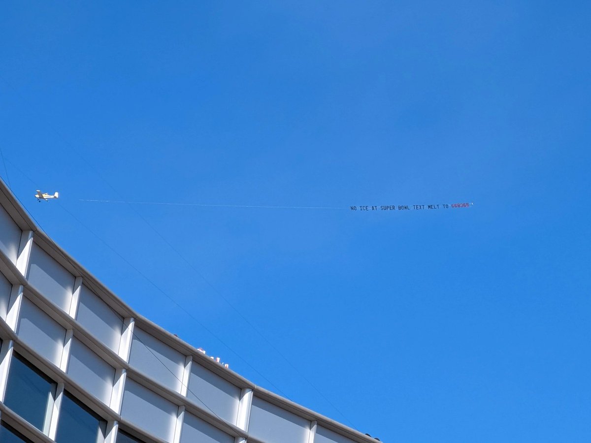 Currently flying over Mile High Stadium at the #Broncos #PatriotsvsBroncos game.
#FuckICE