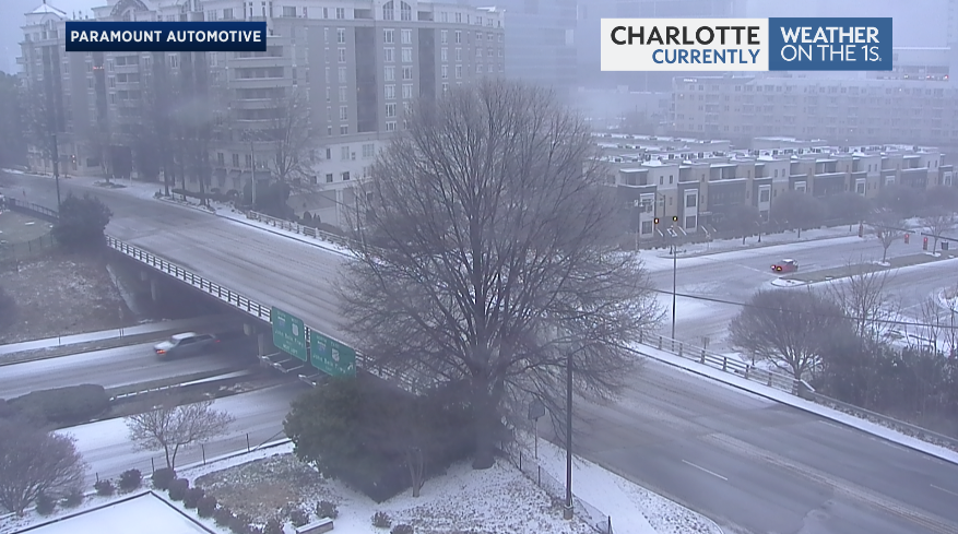 We currently have a mix of freezing rain and sleet that has recently picked up within Uptown Charlotte.
#ncwx #sleet #freezingrain #winterstorm