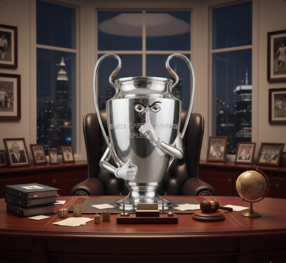 The UCL trophy every time Arsenal fans start winning an argument 😂