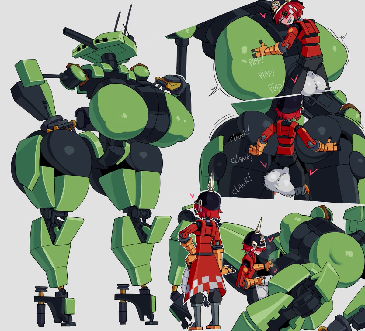 creo que me equivoque algunos planos...

pero debo admitir que me excito un tanque humanizada de 3 metros 🤖💕