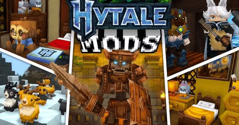 WINNDERcom's tweet photo. Hytale vuelve a demostrar hasta dónde puede llegar su comunidad de modders. 

En el blog de 𝗪𝗜𝗡𝗡𝗗𝗘𝗥  te contamos cuáles son los mejores mods de Hytale y cómo funciona este crossover imposible que ya es una realidad 👇