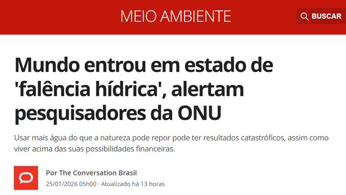 Estado de “falência hídrica” 🧐: mais um passo da trama da ONU🇺🇳, via (a obscura mas muitíssimo efetiva) Organização do Tratado de Cooperação Amazônica (OTCA)⚠️, pela internacionalização da Amazônia🇧🇷 brasileira.
>>