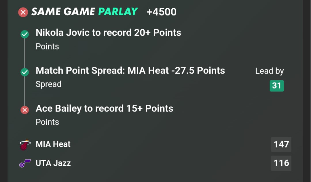 Learning this lost because of ace bailey foul trouble is not cool