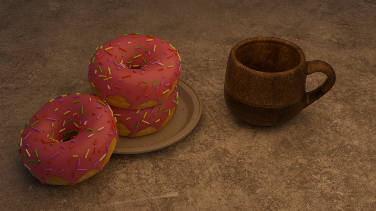 wishforholy's tweet photo. attempting the 3d journey with the complimentary make a donut https://t.co/WAYuBLSbhA