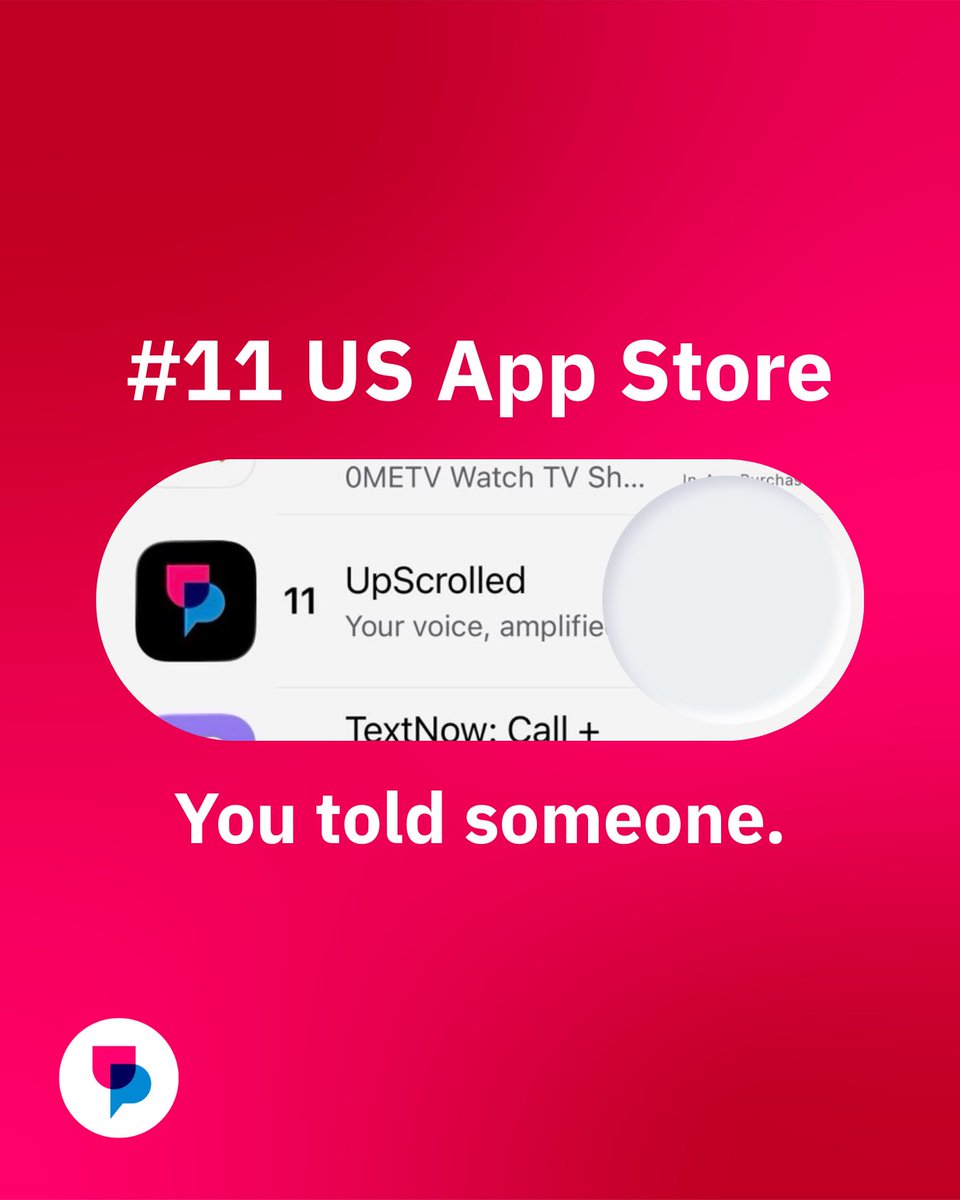 realUpScrolled's tweet image. We left you alone for 24 hours.
You told someone. They told someone. They told everyone.
#11 US 🇺🇸 #12 UK 🇬🇧 #14 AUS 🇦🇺
Time to scroll differently.