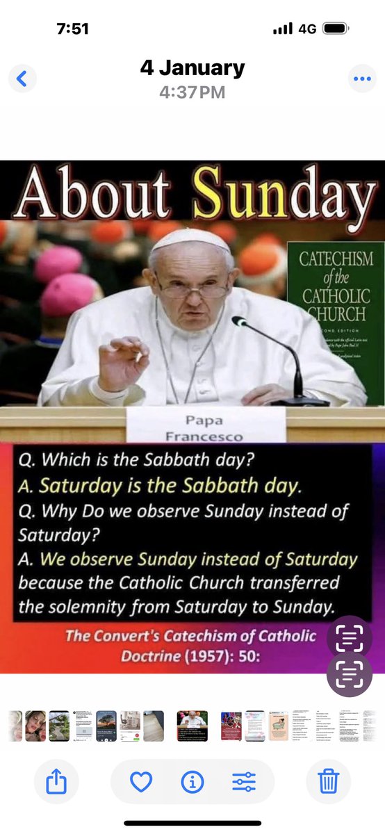 jen30409's tweet photo. @rabbriansamuel That Sunday is the lords day. It is the Sabbath, Saturday. https://t.co/X3Rn9BZQQ8