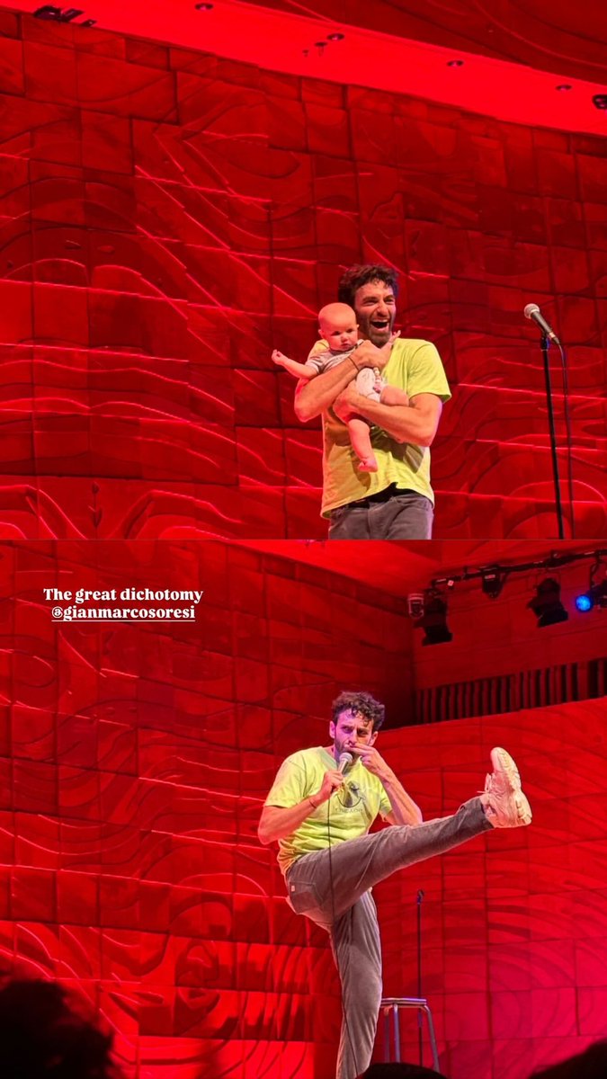 GianmarcoSoresi's tweet image. I will admit these photos do make it seem like I kicked the baby offstage