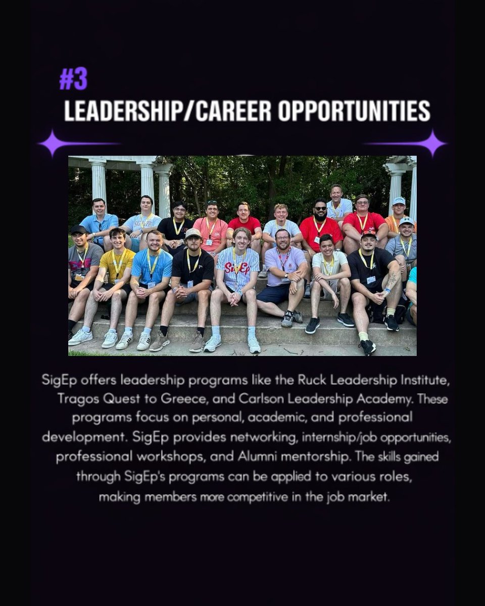 There are many reasons to consider joining SigEp, here are three to start! If you’re interested in joining or have any questions, contact our Vice President of Recruitment, Will MacAlpine, at (315) 813-2980 or fill out the interest form on our website!