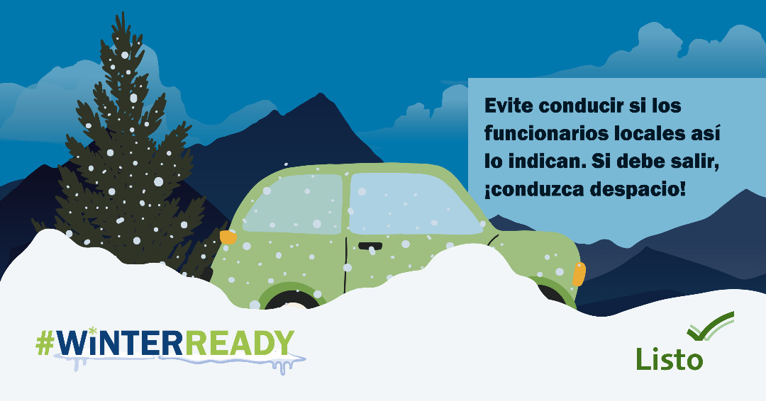 Sleet and snow continue to make roads dangerous. Please stay at home and off the roads!
La lluvia helada y la nieve siguen haciendo que las carreteras sean peligrosas. ¡Por favor, quédense en casa y eviten salir a la carretera!