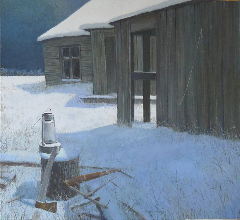 kolodzei's tweet photo. On a snowy day: Alexander Yelagin, New Year's Greetings Card, 1985, Tempera on canvas, 110 x 120 cm. Kolodzei Art Foundation #SnowDay https://t.co/klPVDZtbtH