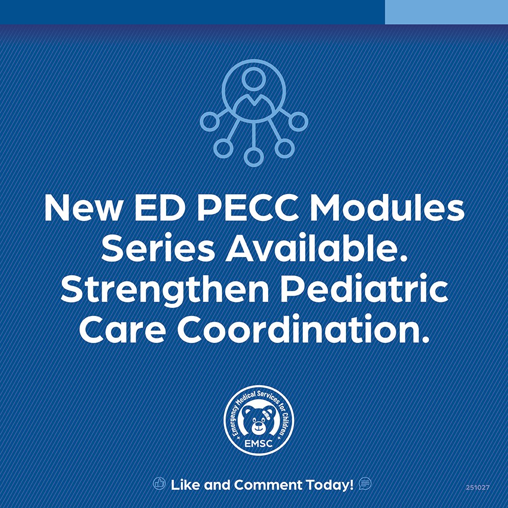 EMSCImprovement's tweet photo. The ED PECC modules are designed to support PECCs at every stage. They offer:
🔹Clear explanations of the PECC role
🔹Practical QI guidance
🔹Flexible, self-paced learning

Explore the modules: https://t.co/pf3Cx7Hcix

#EMSC #PediatricReadiness #PediatricEmergency https://t.co/xGCY6gxaIa