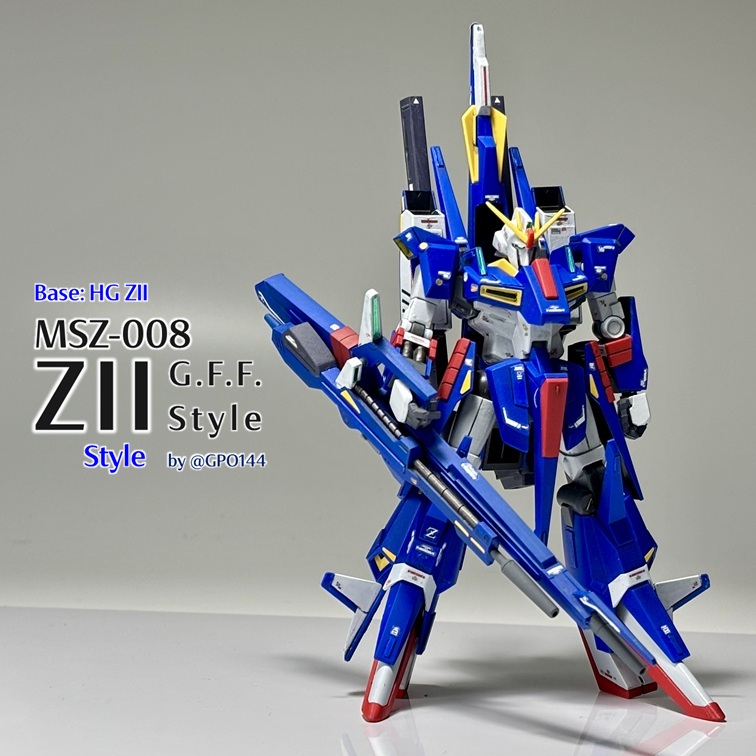 G.F.F.（GUNDAM FIX FIGURATION）版っぽいデザインで全塗装したHG ZII