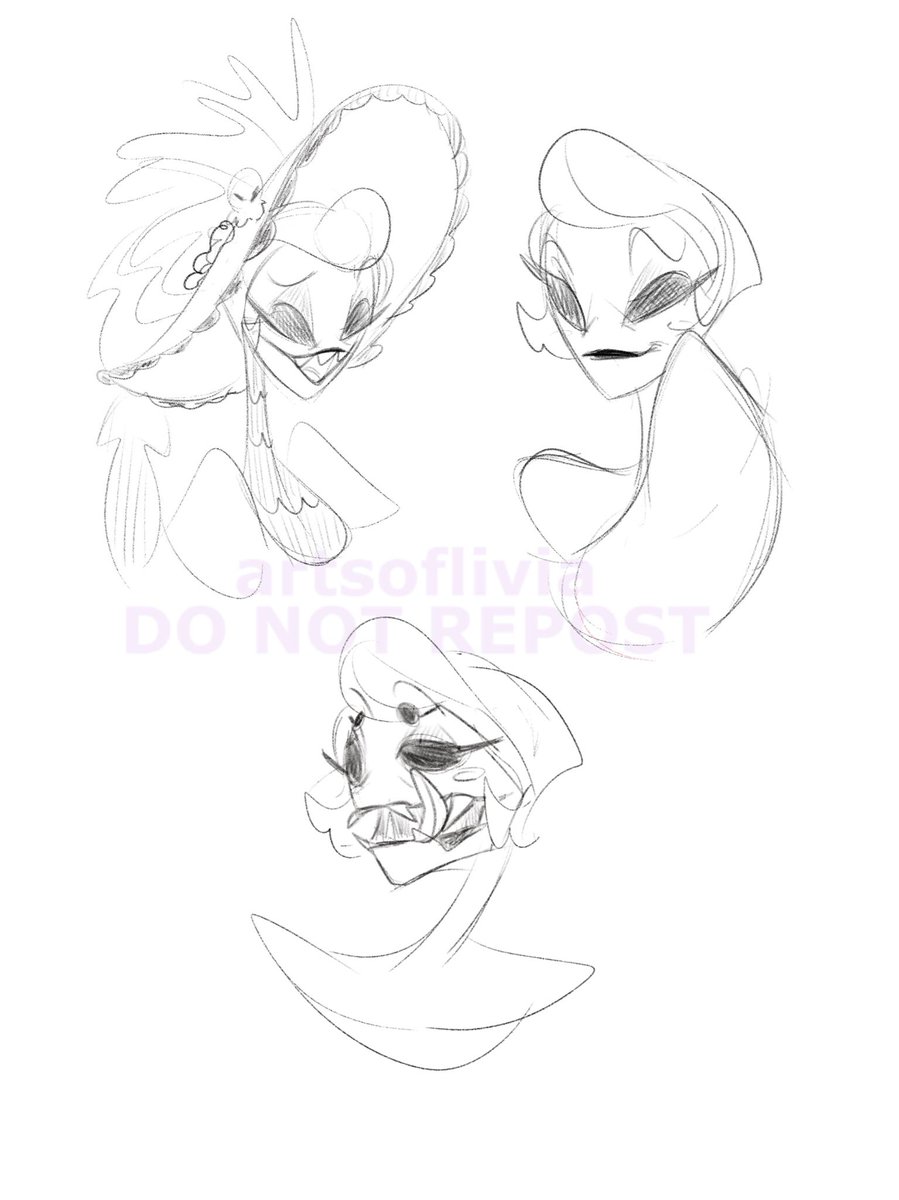 rosie doodles + quick rosie semi-demon form 

hiii im not dead 

#rosie #hazbinhotelrosie