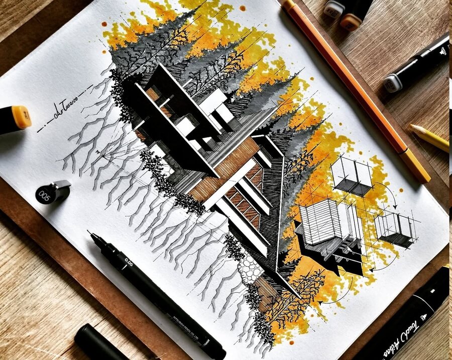 DesignStack_co's tweet image. (press the link, to see of this)
Colour in Modern #Architecture #Drawing and #Paining.  More art from Alejandro Josue Tasaico Floreson our site. designstack.co/2026/01/colour…