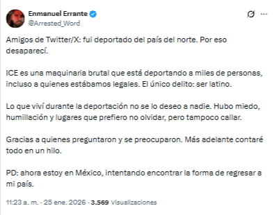 Bueno acompáñenme a ver esta triste historia
(básicamente, lo capturaron el 3 de enero, mientras festejaba el bombardeo a Venezuela).
Mámenlo, Magazolanos