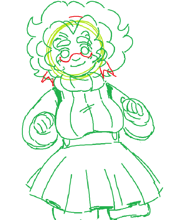dreamyphantasia's tweet photo. paige doodles. 💚 #deadlock https://t.co/IbIf90LPPC