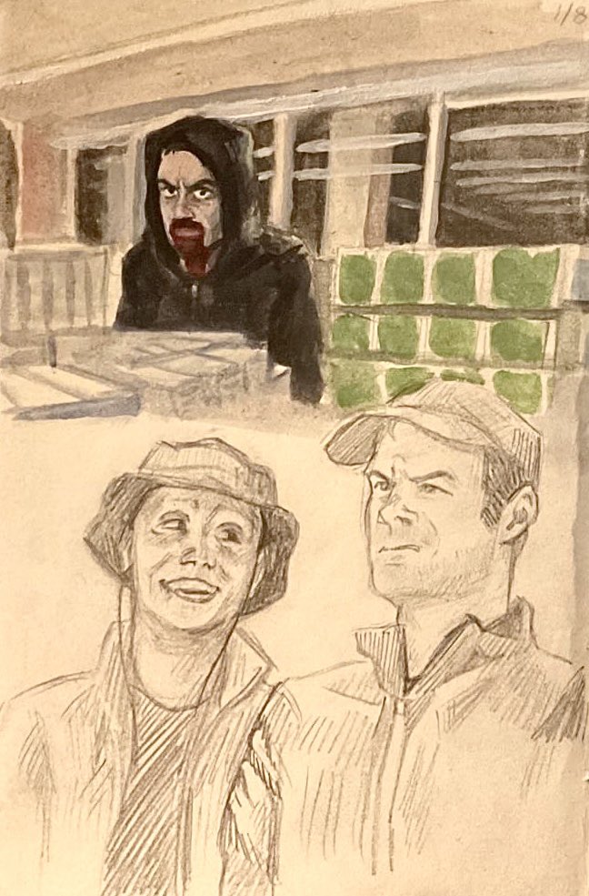 macsmittns's tweet photo. hiii does anyone have any art requests/ideas? wanting to take advantage of the snow day 
heres some art i finished recently #barryhbo https://t.co/JnyZqaR94S
