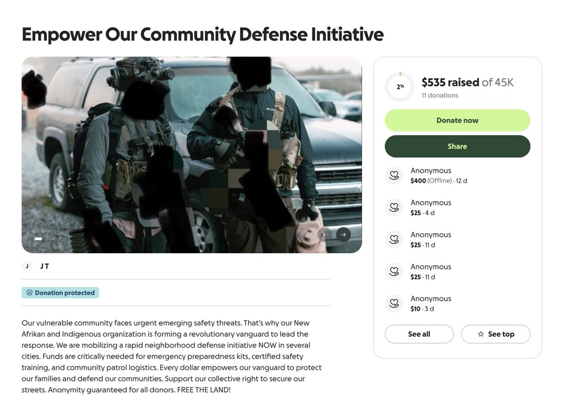 "minneapolis could be our Fallujah"

Far-left extremists linked to Antifa and anarchist and communist extremists are encouraging comrades to go to Minneapolis as "delegates" for an armed uprising against the U.S. government. They're raising funds for weapons, tactical gear and