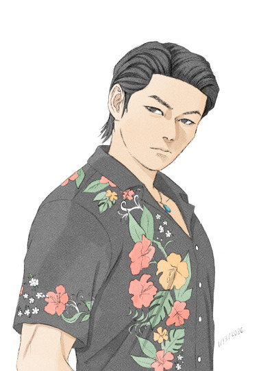 Drew the new Rikiya in my style! I think he turned out well! #YakuzaKiwami3