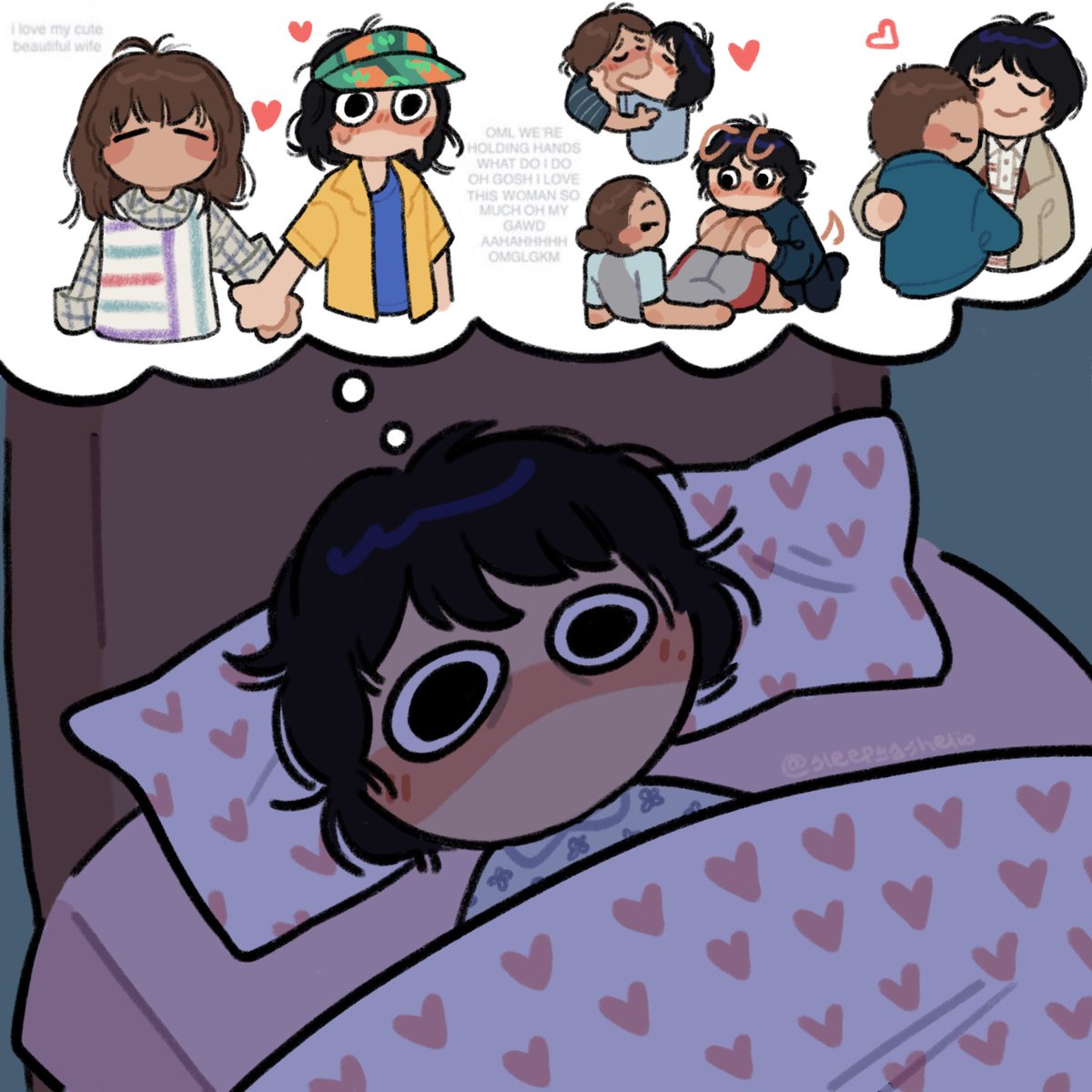 sleepyashelio's tweet image. depressed mike after a long day of writing fanfics about el in iceland