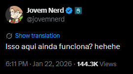 HUBClecio's tweet photo. Explicando o tweet do jovem nerd

MINI THREAD>>> https://t.co/ylr7SNj1gz