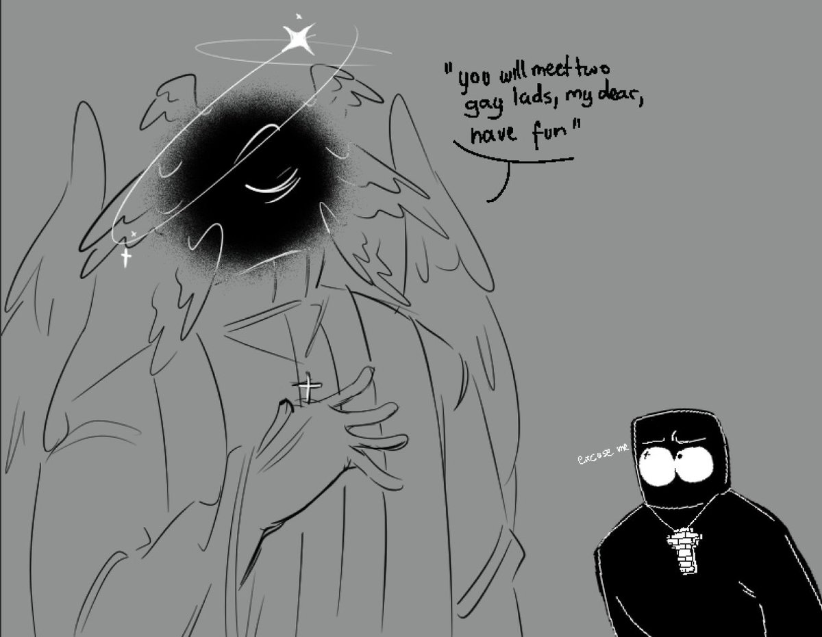 Damn_Expendable's tweet image. Right before John met Expendable and Tourist (aka my friend's summary of my comic that will probably stay wip forever)
#endlesstormenttrio #grace