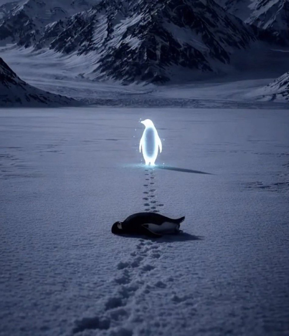 “My heart aches.”
R.I.P Penguin