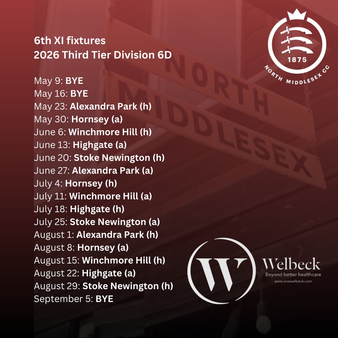 North Middlesex CC tweet media