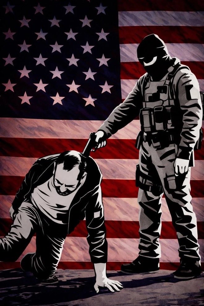 DavidVargasA18's tweet photo. Así Donald Trump, y su brazo armado fascista, ICE.

La dictadura contra el pueblo estadounidense.
RT👇 https://t.co/o8zAlJqOrR