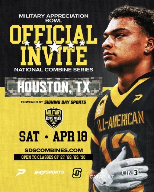 5star_uno's tweet photo. Thank you for the invite! @USArmyBowl @CoachTylerFunk @SDSports https://t.co/FWt4FurYor