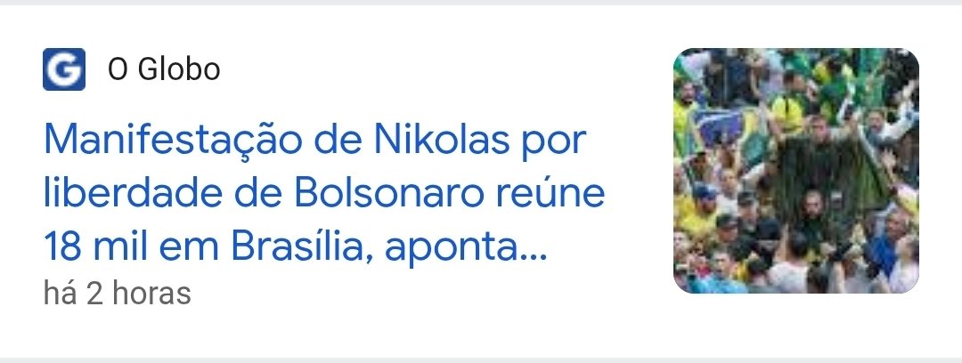 Extrema direita ficou uma semana mostrando 24 horas a caminhada do Nikolas para Brasília. No ato de chegada deu 18 mil pessoas. Ninguém aguenta mais o bolsonarismo. Até raio caiu na cabeça deles.