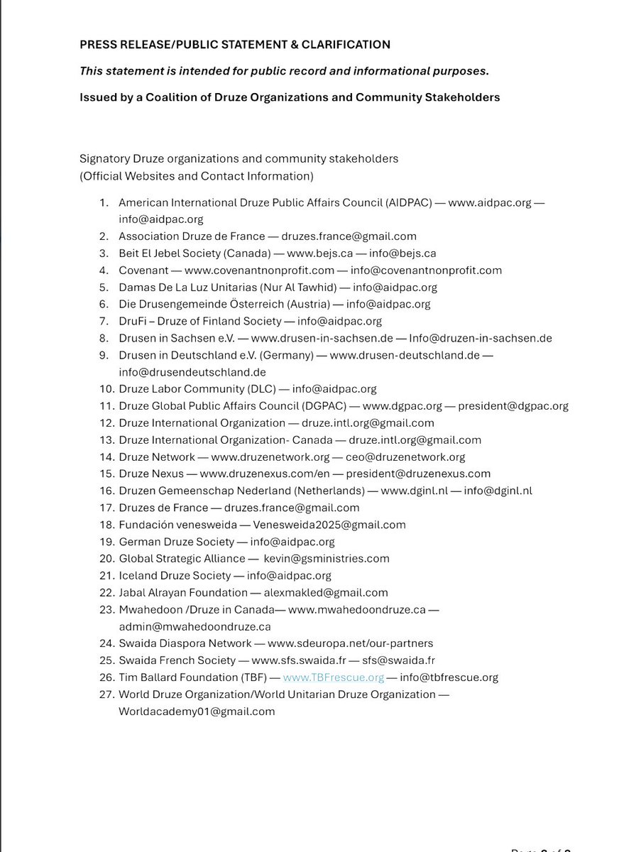 Global Druze -DGPAC- tweet media