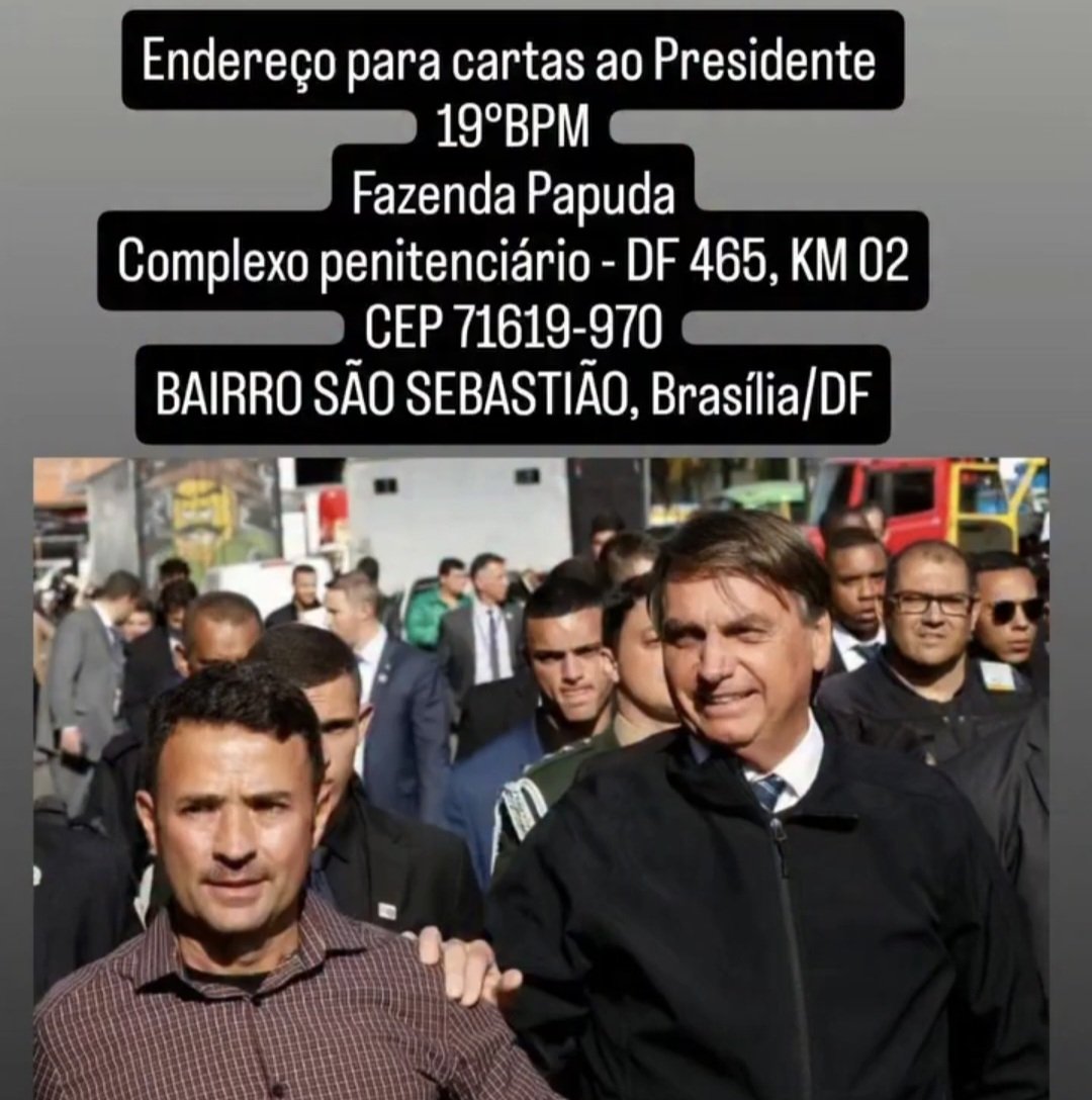 paulodetarsog's tweet image. Pessoal, o @CarlosBolsonaro afirma que o Presidente Bolsonaro está muito feliz com as cartas.

Ajudem a divulgar o endereço para que todos possam enviar, por favor!