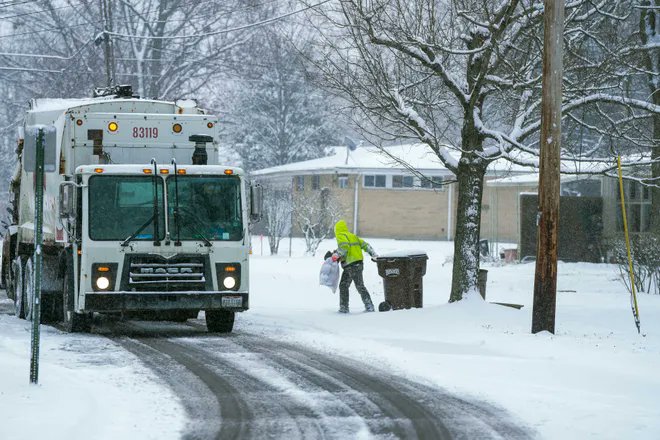 MONDAY TRASH PICKUP ALERT! - Due to hazardous road conditions, no trash collection will occur on Monday, Jan. 26. Rumpke's plan is to operate on a one-day delay the rest of the week, as road conditions allow.