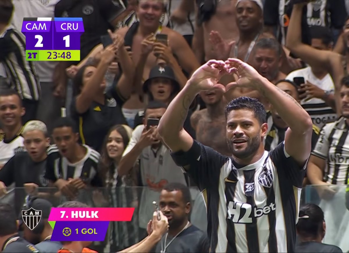 oficialsincerao's tweet photo. Que pintura do Hulk virando o clássico mineiro pro Galo na Arena MRV.

39 anos… https://t.co/pEFRRx8Eqq