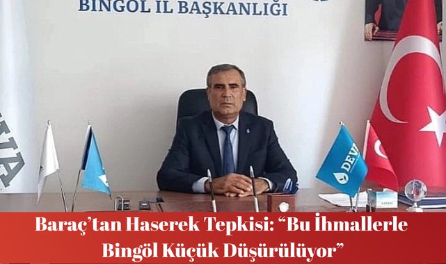 Nihat Baraç: “Bu İhmallerle Bingöl Küçük Düşürülüyor”

Bingöl’de bulunan Haserek Kayak Merkezi’nde yaşanan ulaşım sorunlarına sert tepki gösteren DEVA Partisi Bingöl İl Başkanı Nihat Baraç, kış turizmi açısından büyük öneme sahip merkezin ciddi ihmaller nedeniyle mağdur