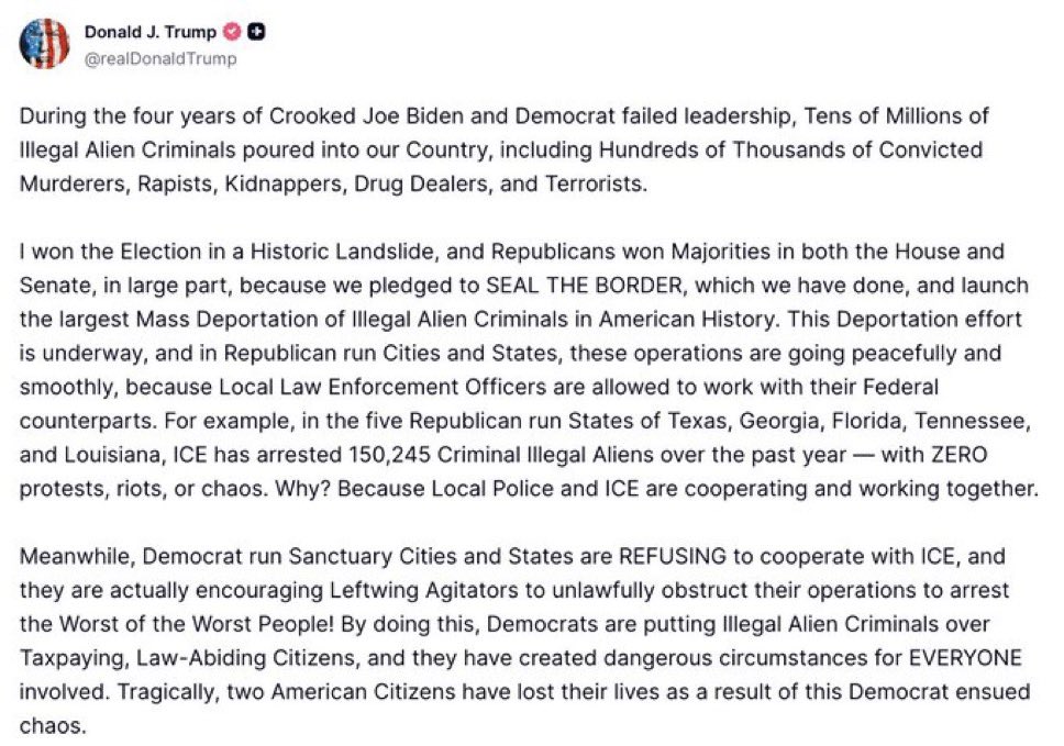 PressSec's tweet image. 🚨New from President Trump: