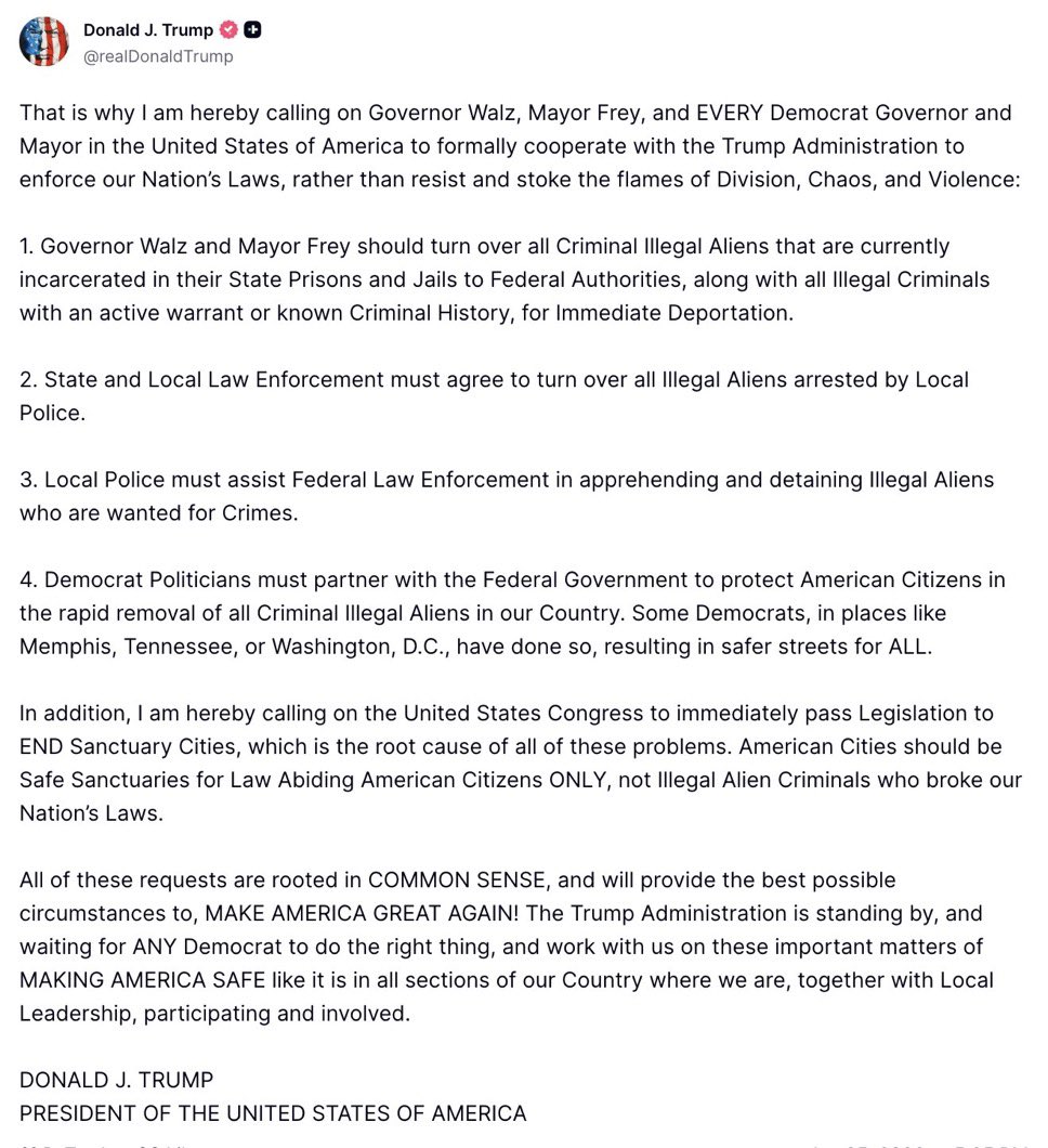 PressSec's tweet image. 🚨New from President Trump: