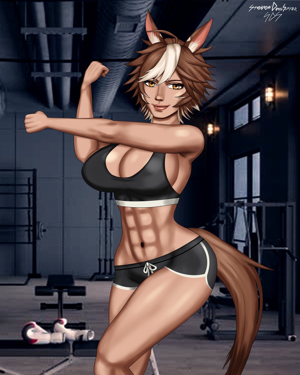 Tomoe Umari - Gym outfit

#Artofwarhorse
#tomoeurami #animegirl #Vtuber