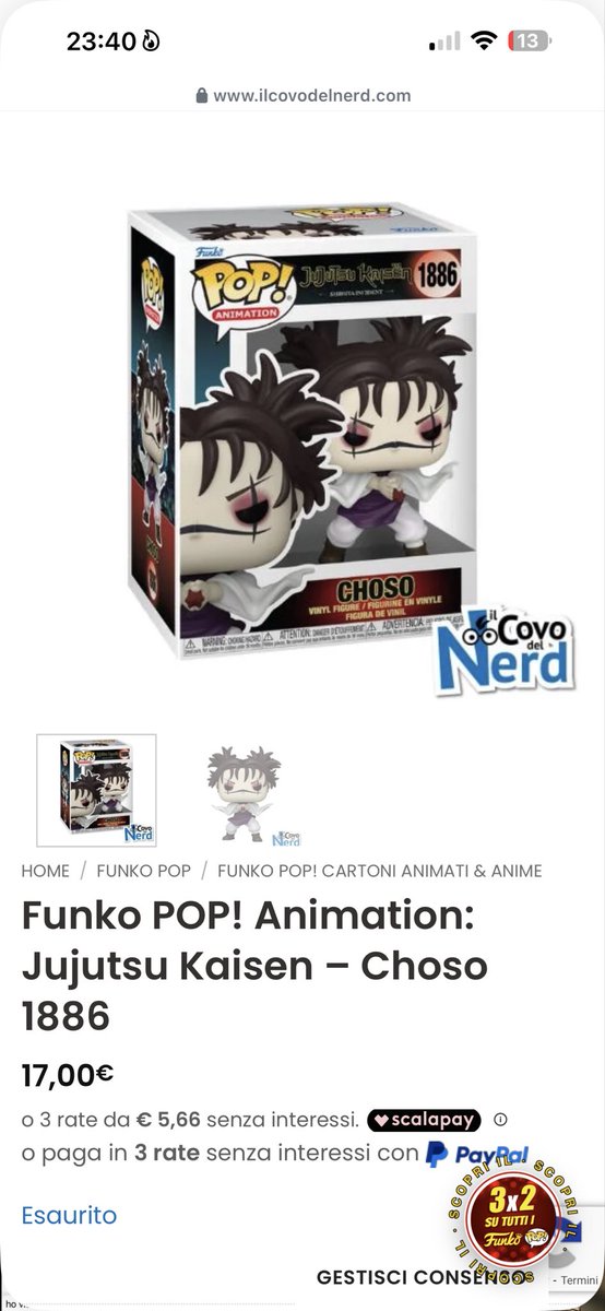 per favore @/ilcovodelnerd restockate sto maledetto sono a lutto  è DA NOVEMBRE CHE È ESAURITO E TRA UN PO LO SARÒ ANCH’IO