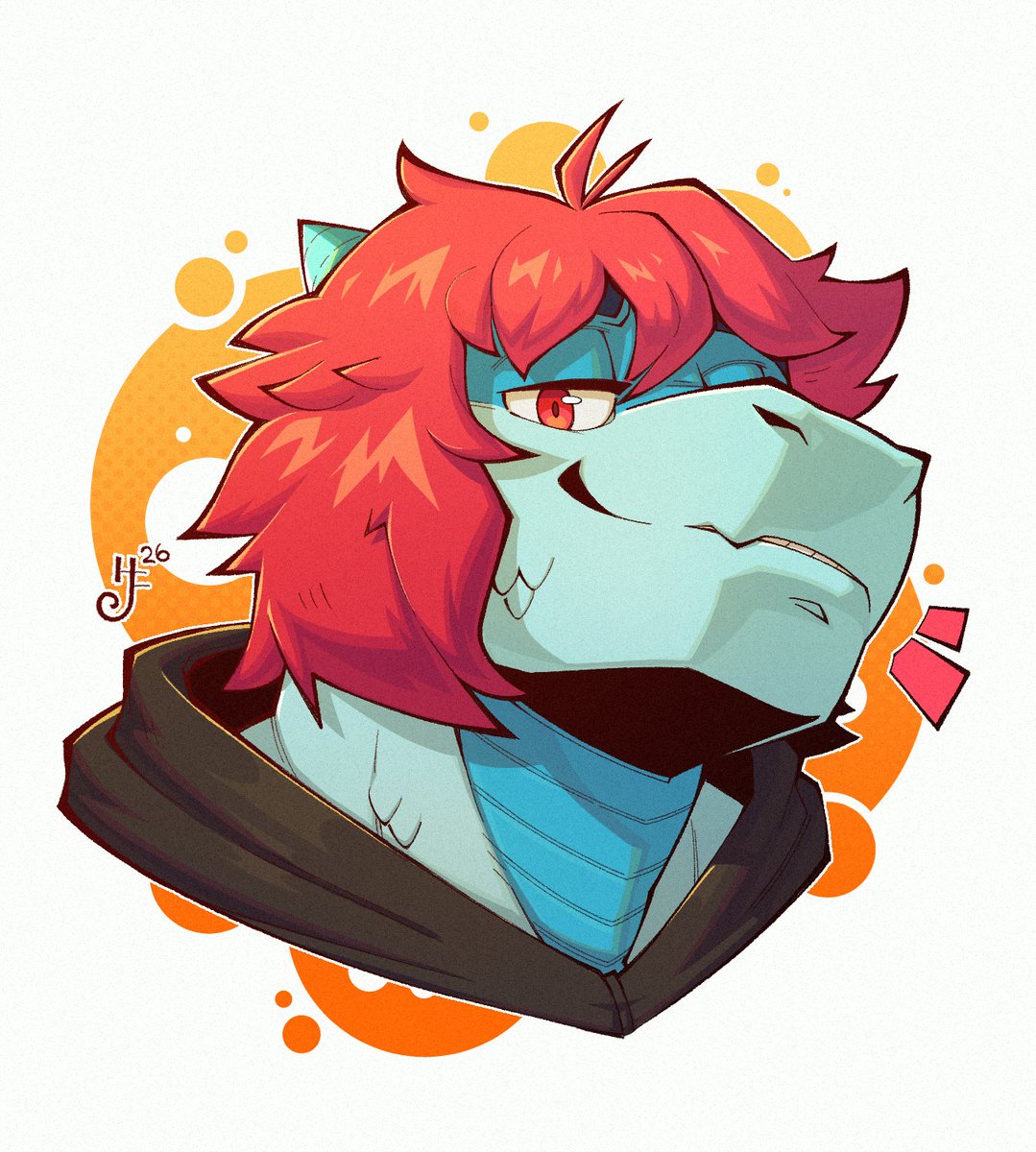 Karn Derg 🦎🌽
(Headshot for <a href="/RekarnDerg/">Rekarn 🇦🇺 🐉⚡</a>, thank you again for the support 🧡)

#furryart