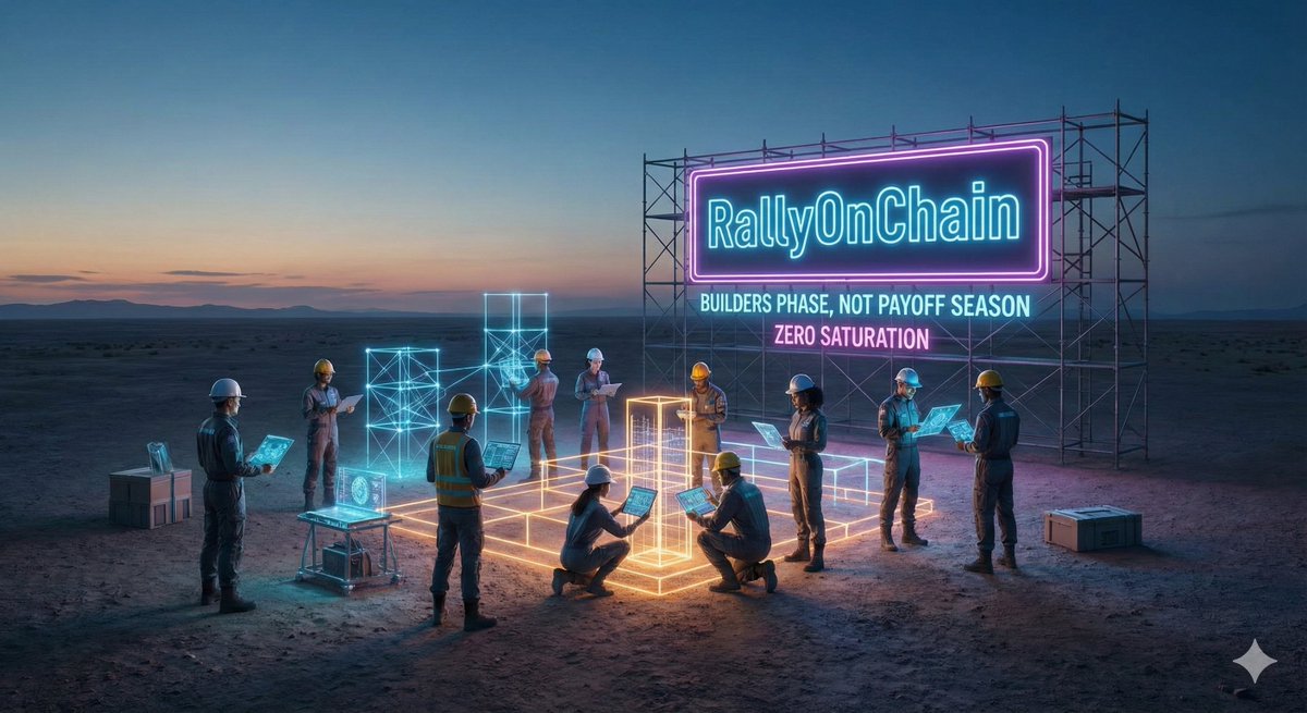 jhsrain's tweet photo. Everyone says it’s late, but creators aren’t competing yet.
@RallyOnChain still has empty markets and zero saturation.
This is builders phase, not payoff season. https://t.co/Fajr06lfiG