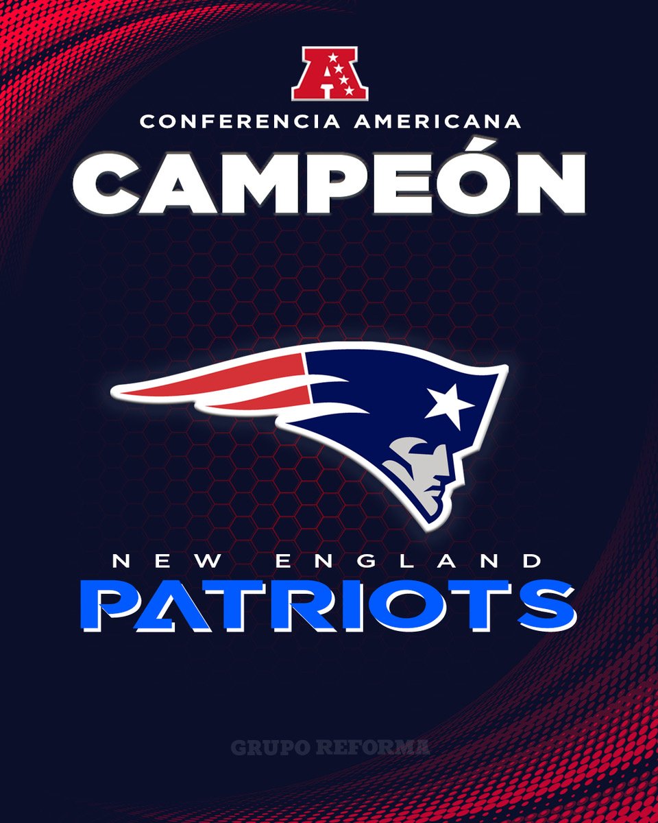 Reforma's tweet photo. ¡SE ACABÓ!

Los Patriots ganan la Conferencia Americana al superar 10-7 a los Broncos para regresar por primera vez al Súper Tazón desde 2019.

📷AP https://t.co/6t9eSbNrme