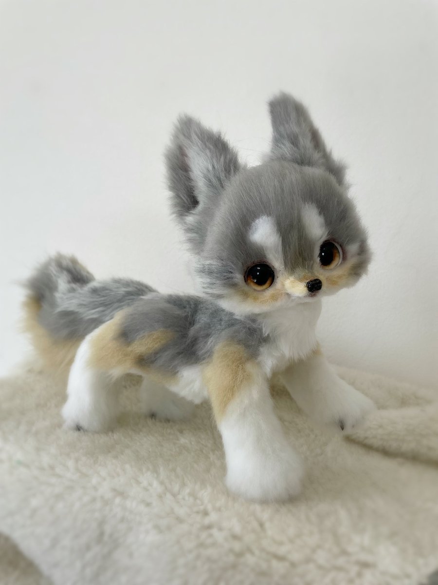 月色オオカミの子🌕 明日1/27夜9時頃まで🐾✨ #月色オオカミ #アート