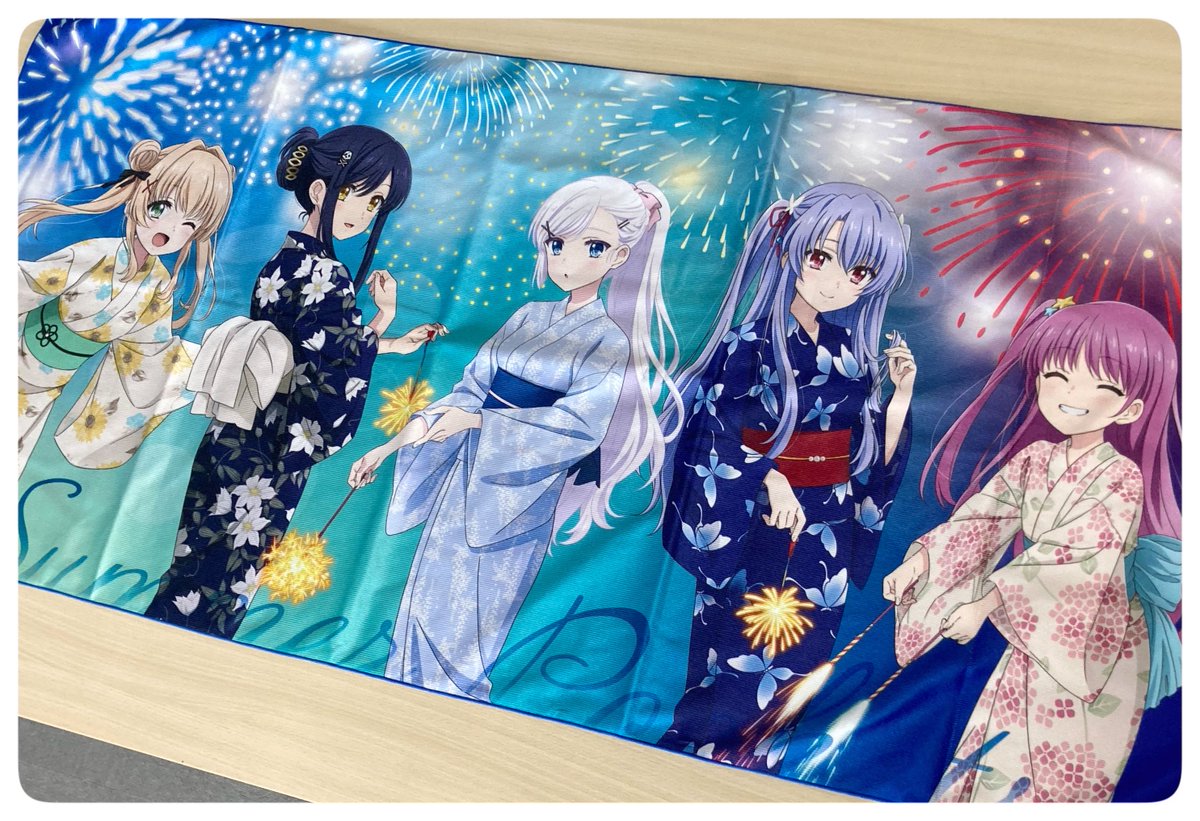 DMMスクラッチ Summer Pockets ビッグサイズタオル 鳴瀬しろは 鳴瀬